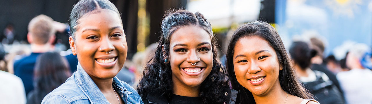 Students smiling