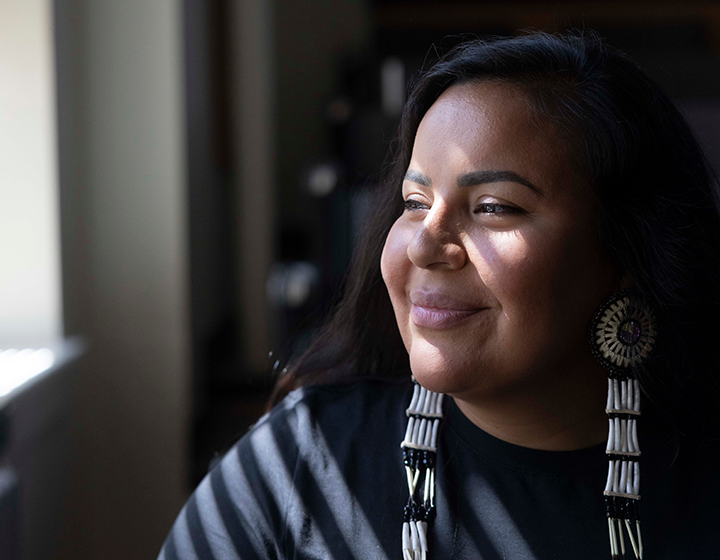 Doctoral candidate and Banks Center graduate assistant Alayna Eagle Shield.